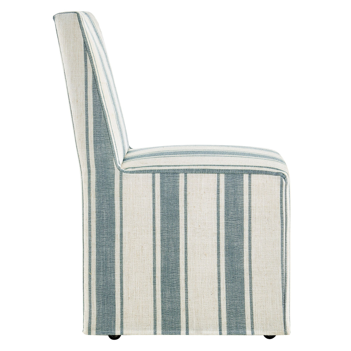 Tessera Striped Slipcovered Dining Side Chair - Blue Stripe