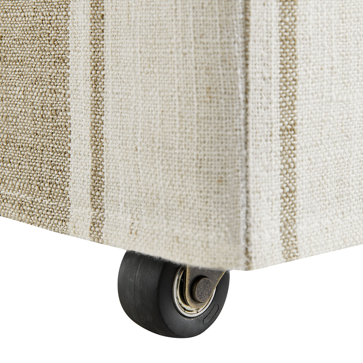 Tessera Striped Slipcovered Dining Side Chair - Tan Stripe