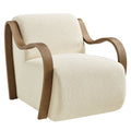Atrium Lattice Boucle Accent Armchair - Cream