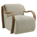 Atrium Lattice Boucle Accent Armchair - Marble