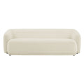 Monica 88 Inch Boucle Fabric Sofa - Cream