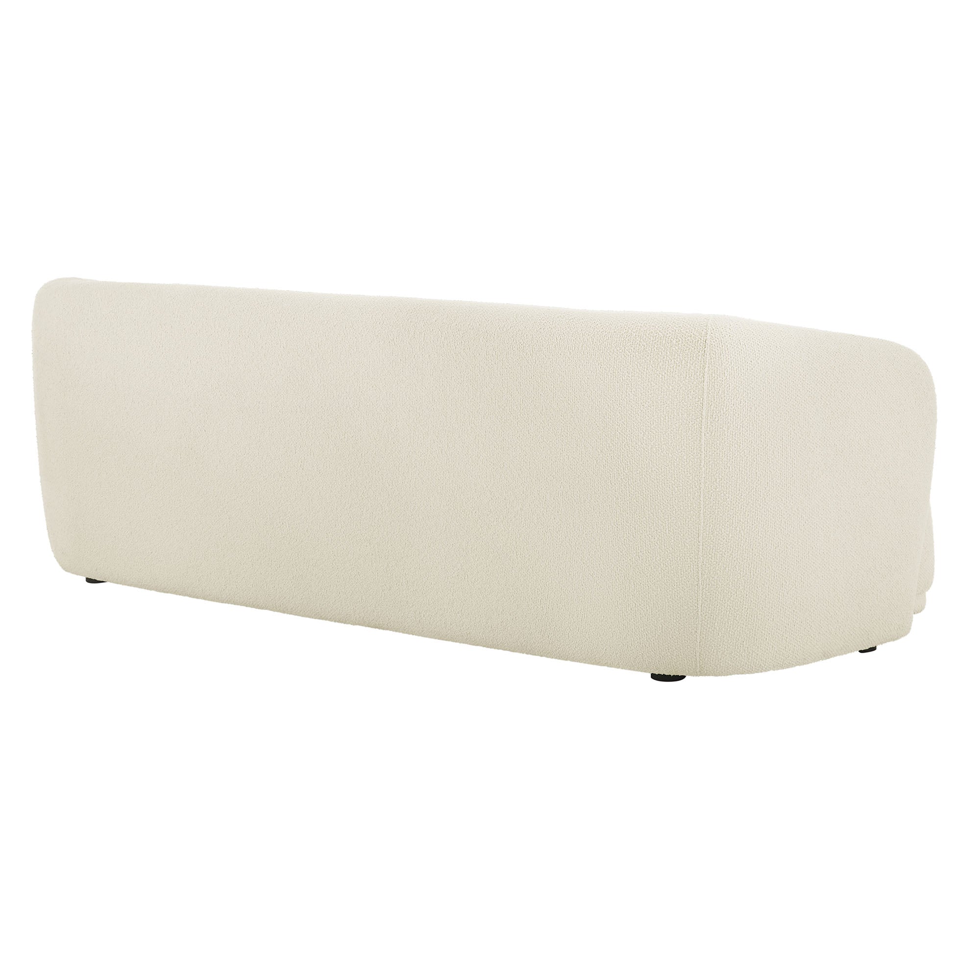 Monica 88 Inch Boucle Fabric Sofa - Cream