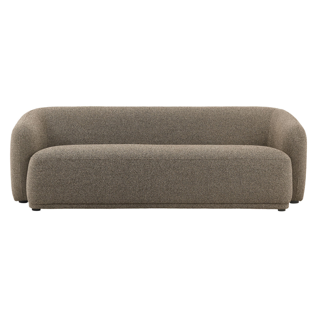 Monica 88 Inch Boucle Fabric Sofa - Earth