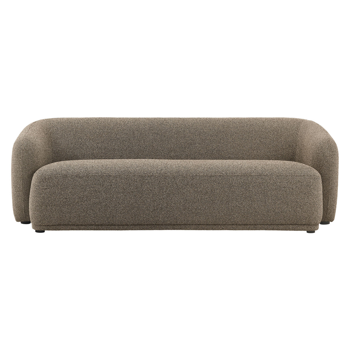 Monica 88 Inch Boucle Fabric Sofa - Earth
