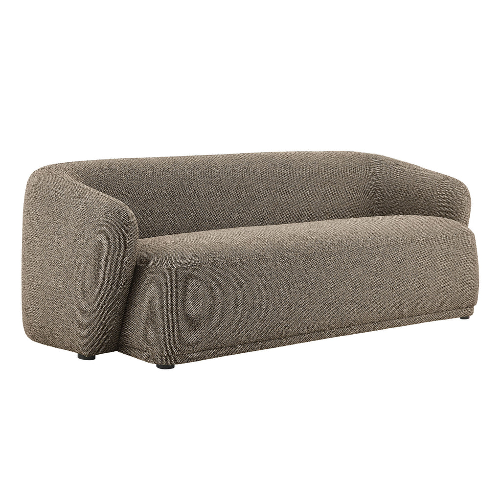 Monica 88 Inch Boucle Fabric Sofa - Earth