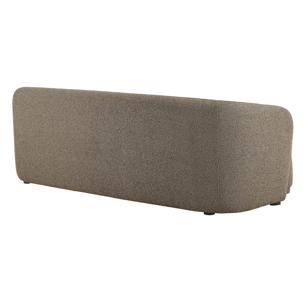 Monica 88 Inch Boucle Fabric Sofa - Earth