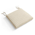 Jax Fabric Dining Chair Seat Cushion - Oatmeal Stripe