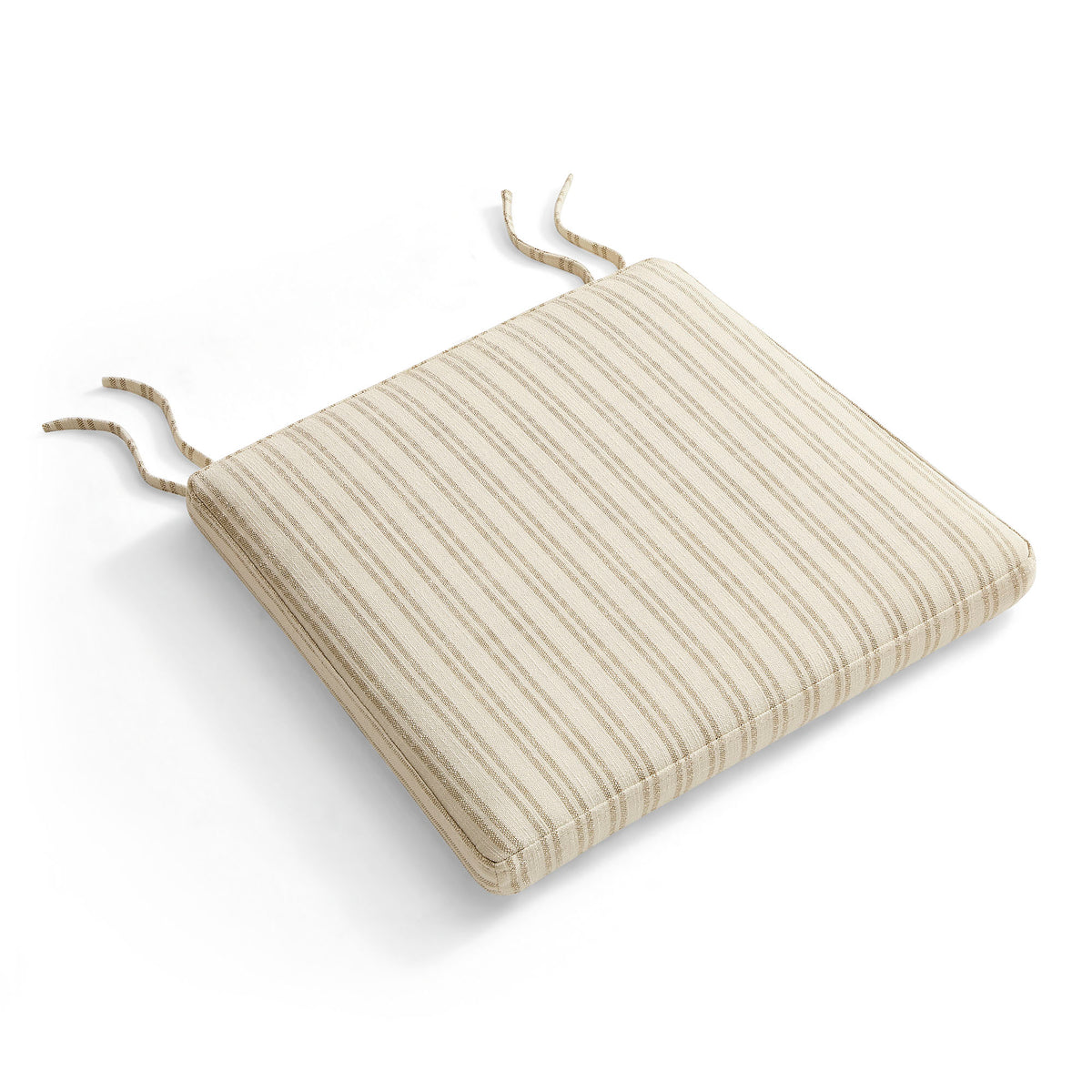 Jax Fabric Dining Chair Seat Cushion - Oatmeal Stripe