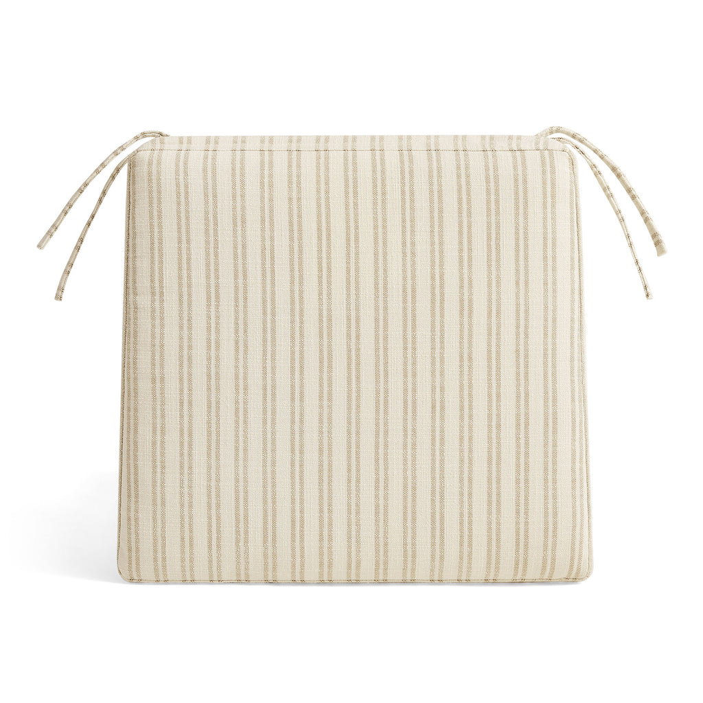 Jax Fabric Dining Chair Seat Cushion - Oatmeal Stripe