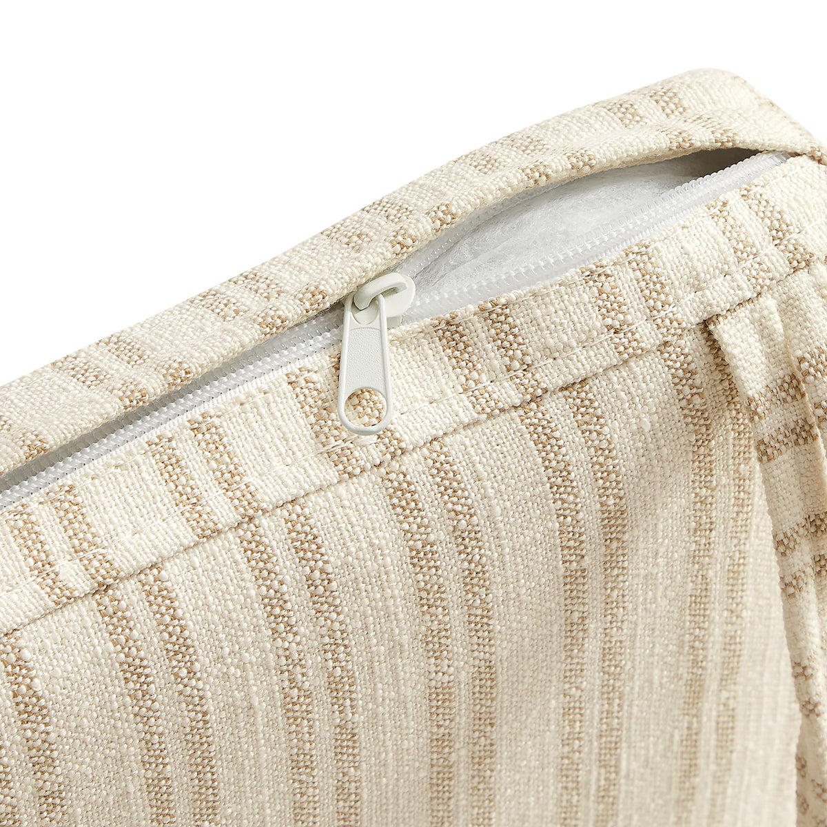 Jax Fabric Dining Chair Seat Cushion - Oatmeal Stripe