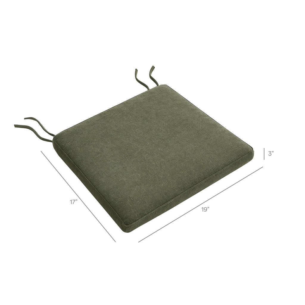 Jax Fabric Dining Chair Seat Cushion - Sage