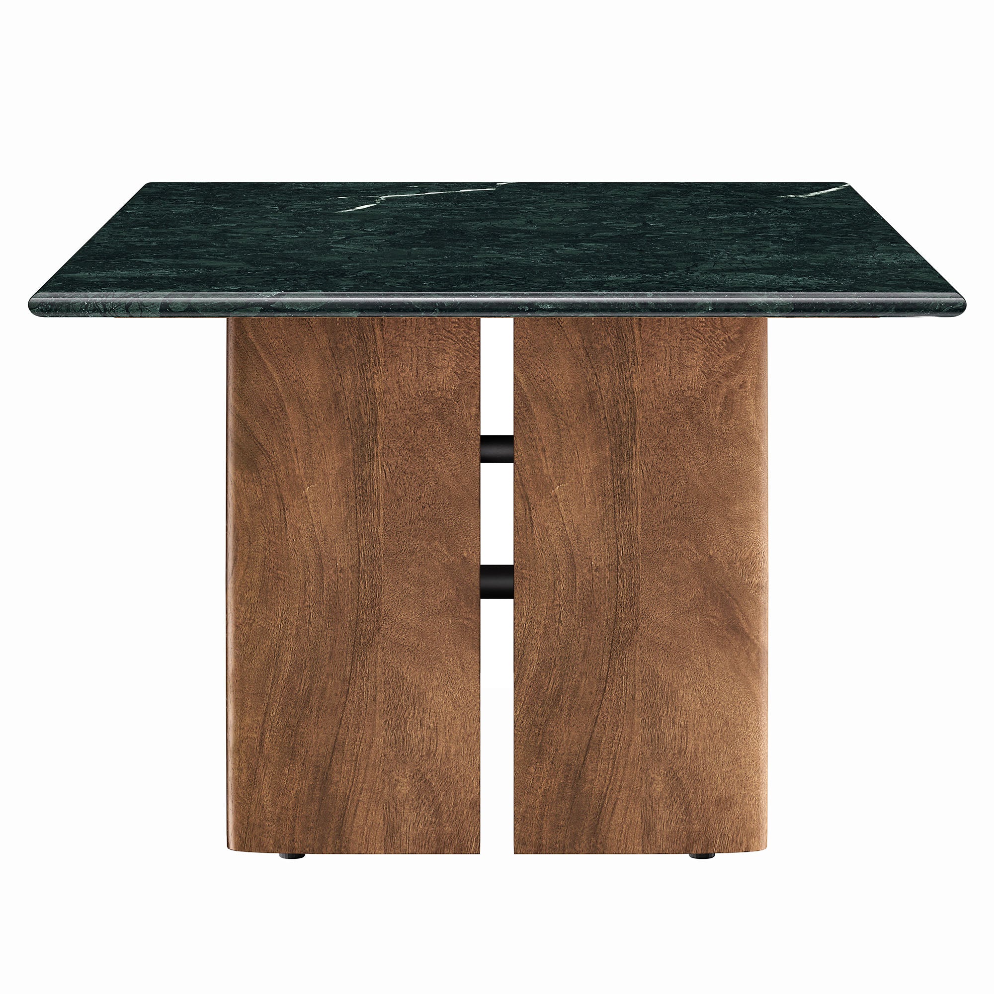 Amistad Marble Coffee Table - Walnut Green Marble