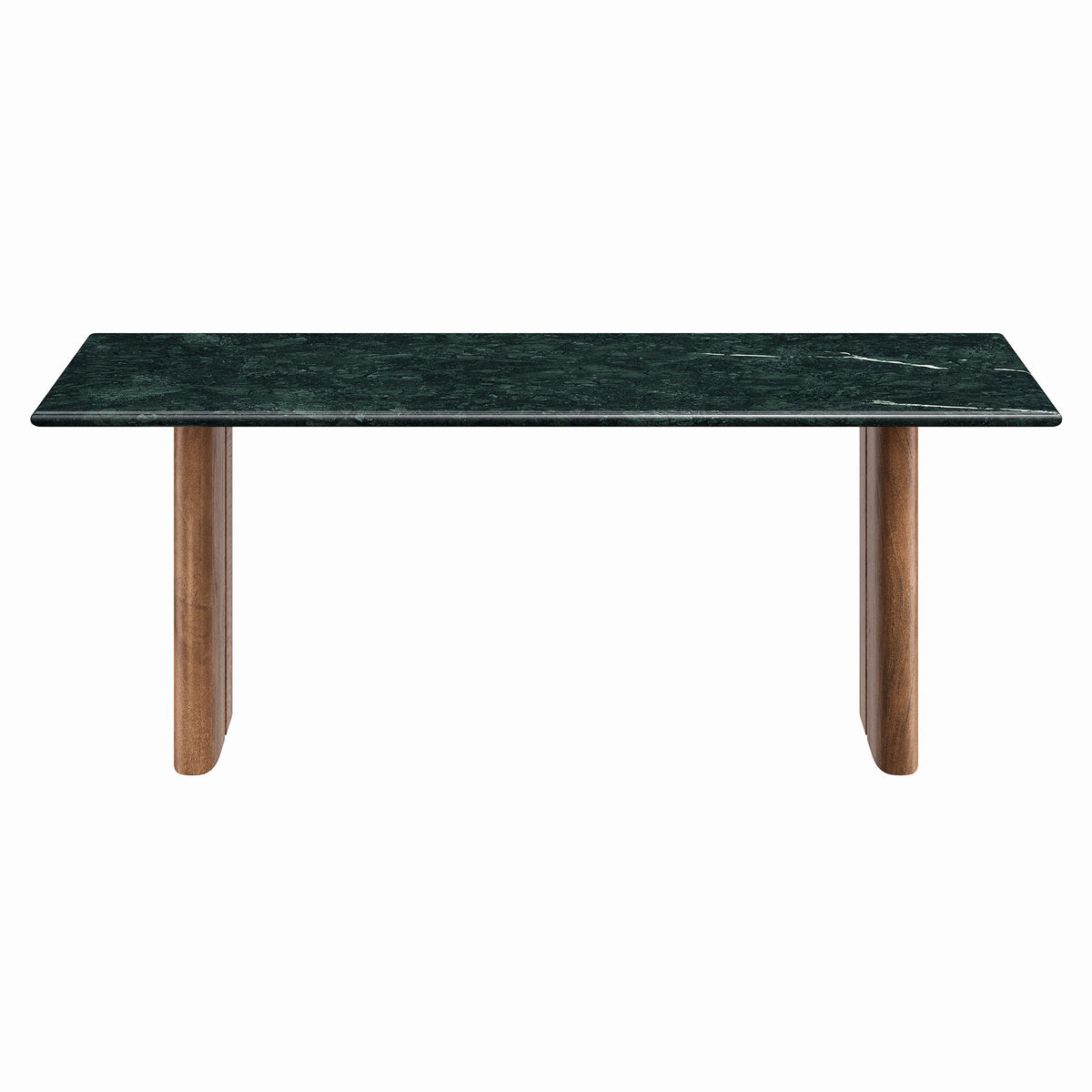 Amistad Marble Coffee Table - Walnut Green Marble