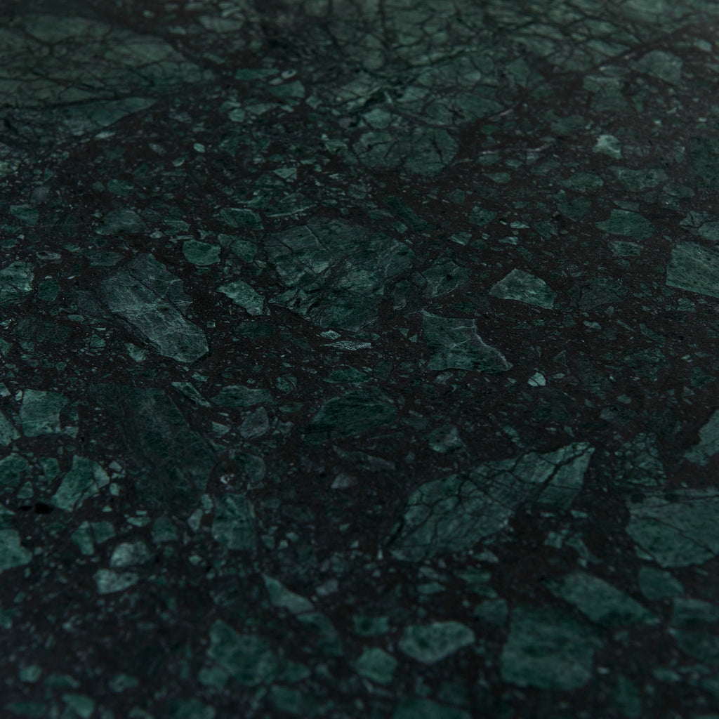 Amistad 72 Inch Marble Dining Table - Walnut Green Marble