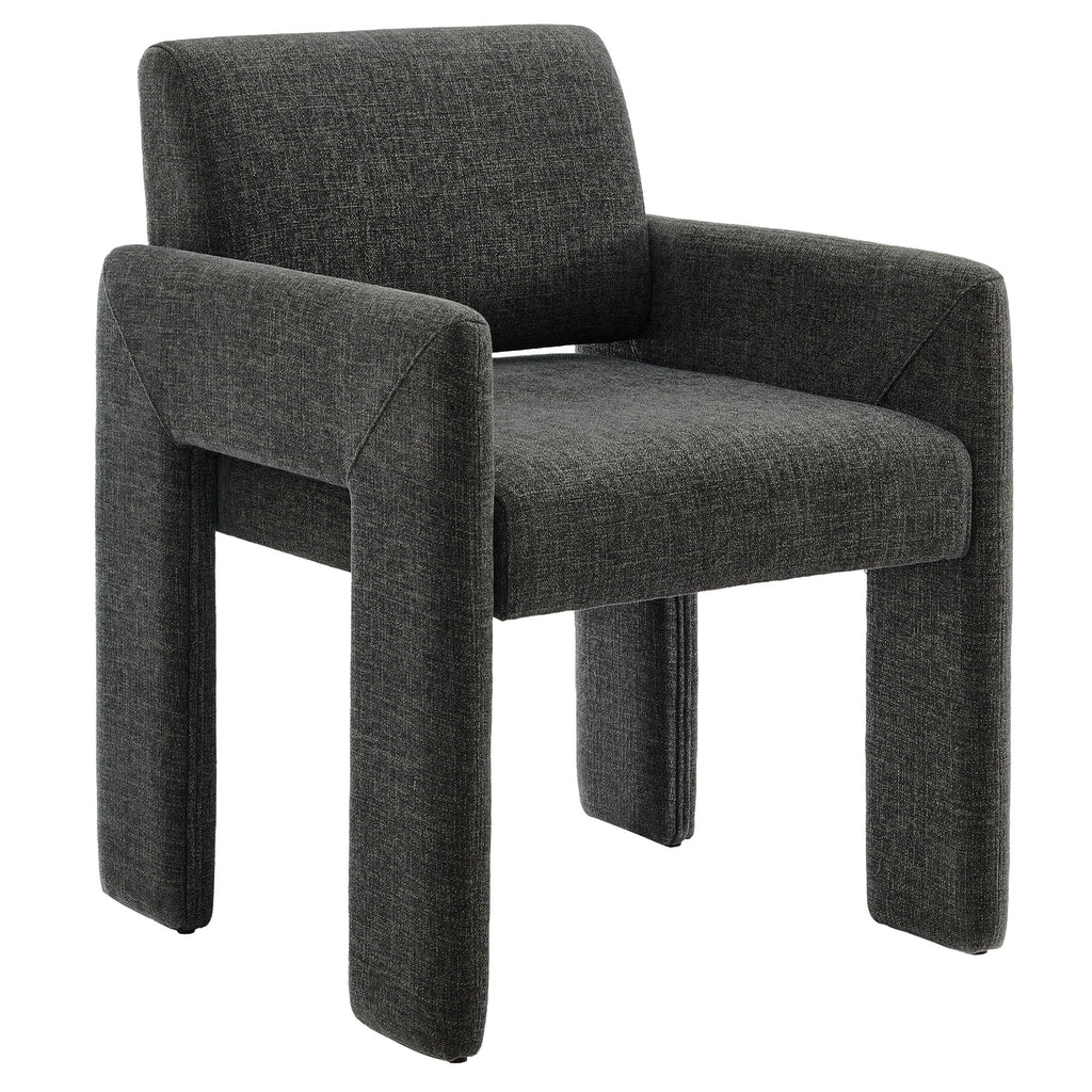 Daven Fabric Upholstered Dining Chair - Charcoal