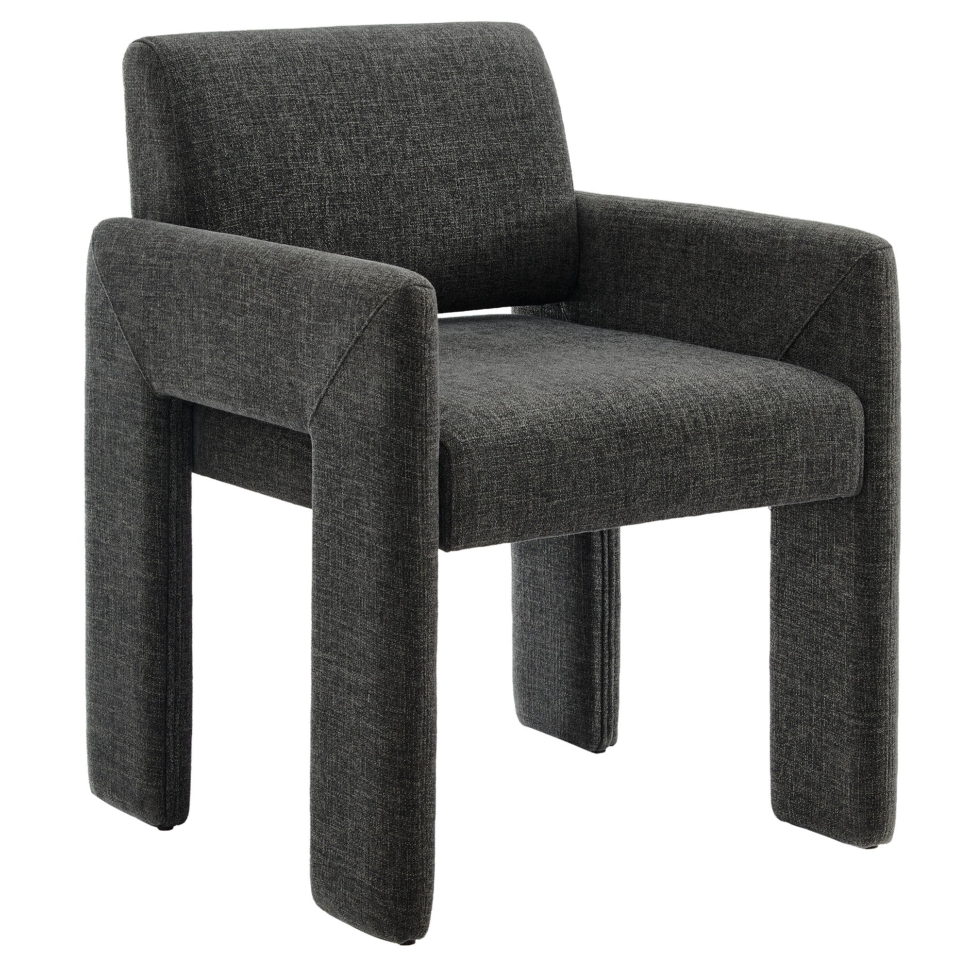 Daven Fabric Upholstered Dining Chair - Charcoal