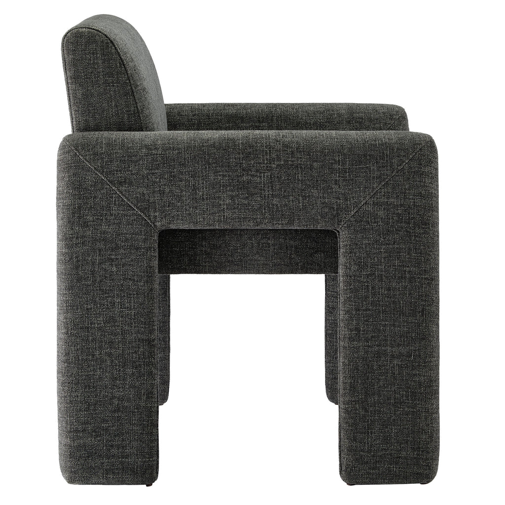 Daven Fabric Upholstered Dining Chair - Charcoal