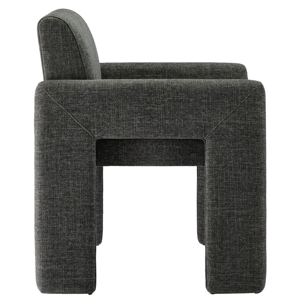 Daven Fabric Upholstered Dining Chair - Charcoal
