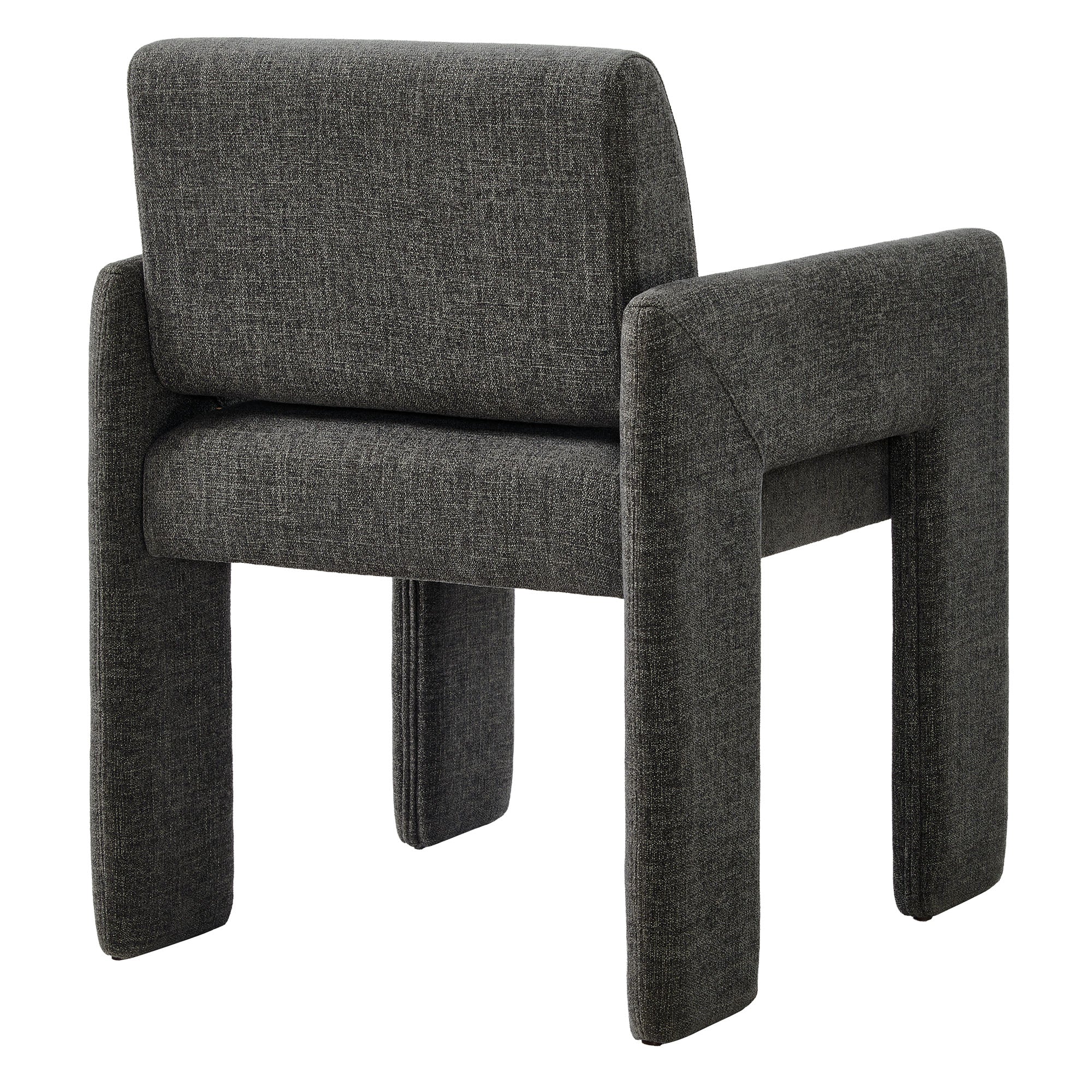 Daven Fabric Upholstered Dining Chair - Charcoal