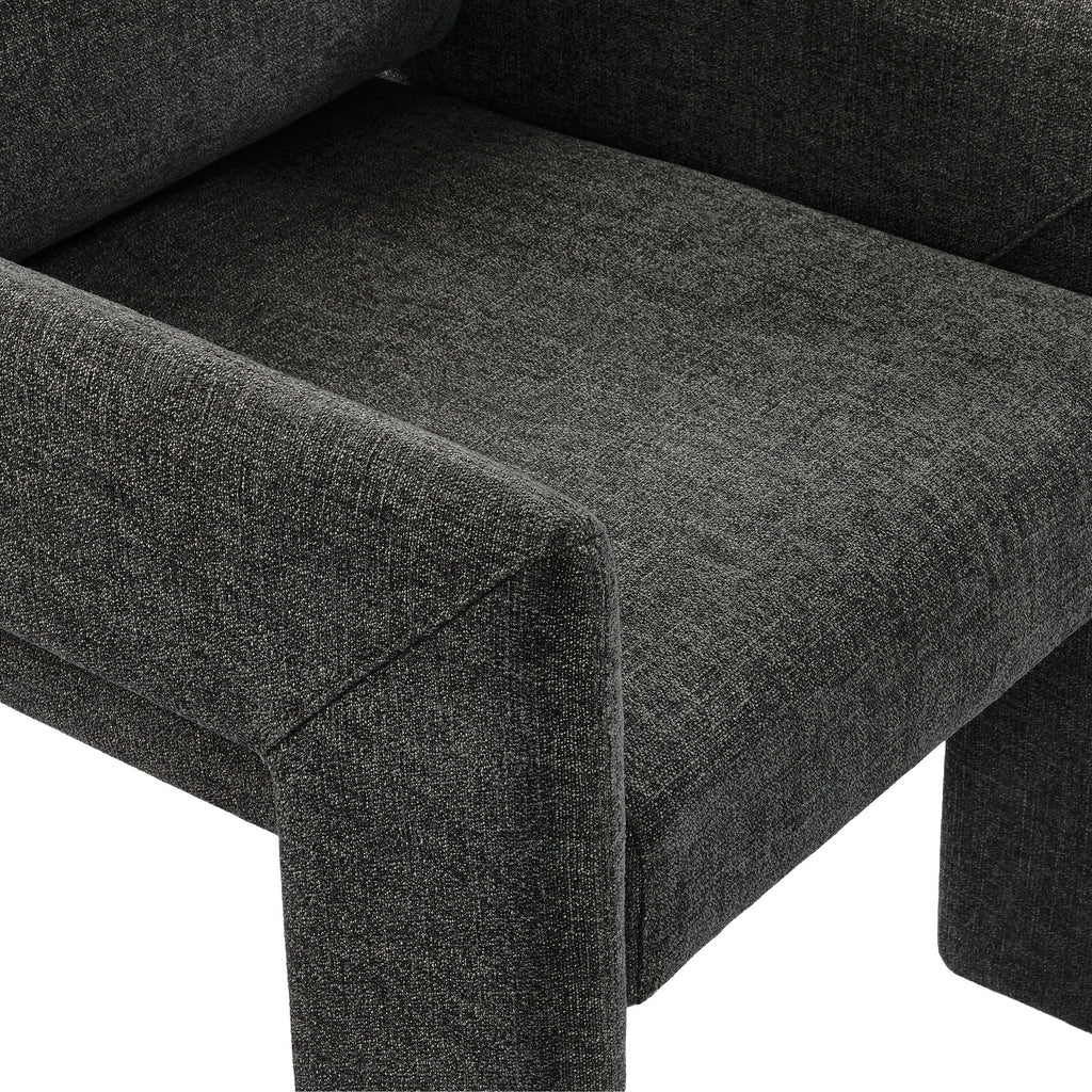 Daven Fabric Upholstered Dining Chair - Charcoal