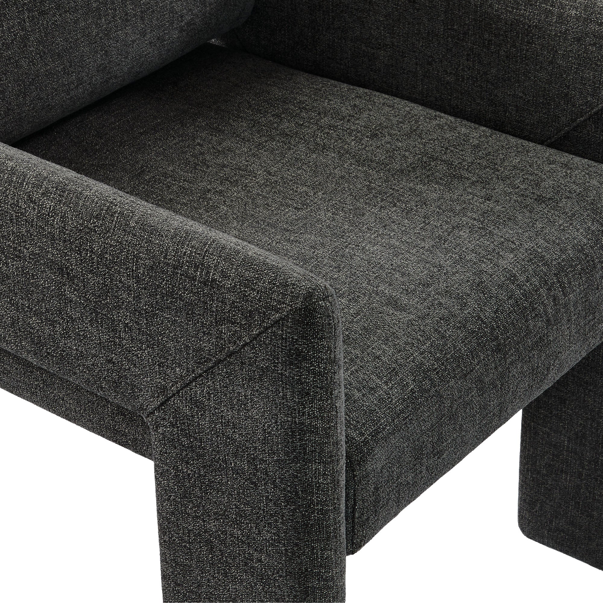Daven Fabric Upholstered Dining Chair - Charcoal