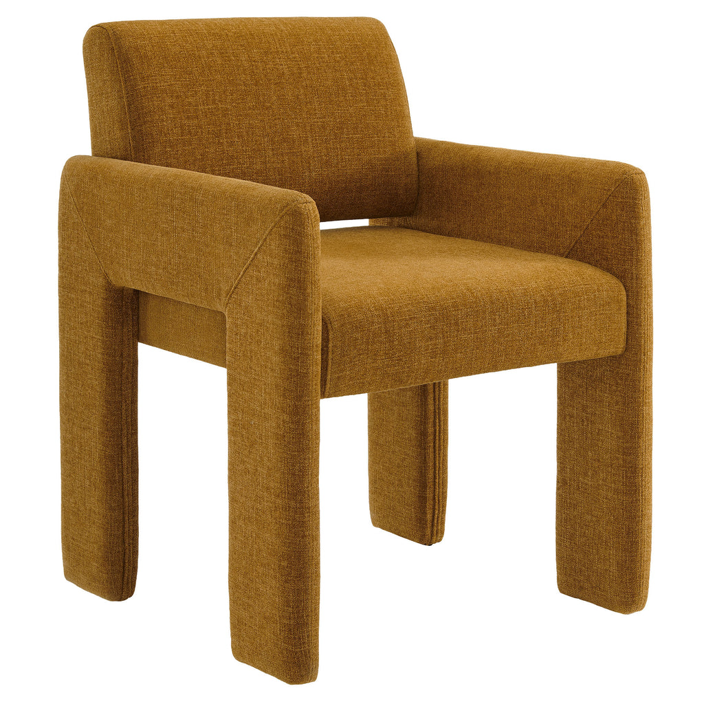 Daven Fabric Upholstered Dining Chair - Copper