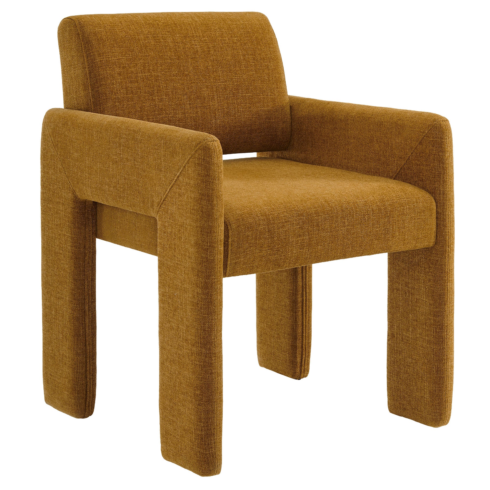 Daven Fabric Upholstered Dining Chair - Copper