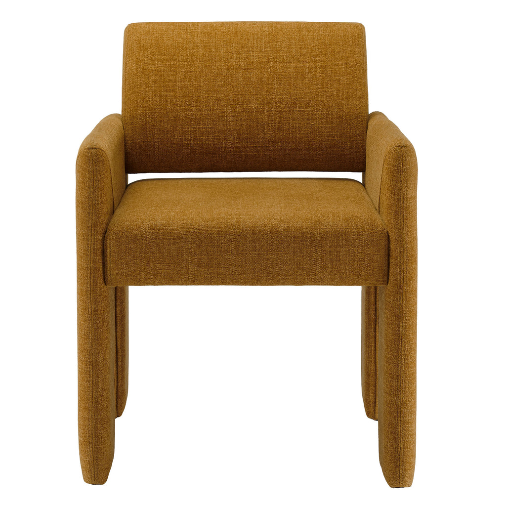 Daven Fabric Upholstered Dining Chair - Copper