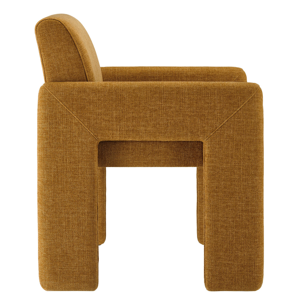 Daven Fabric Upholstered Dining Chair - Copper