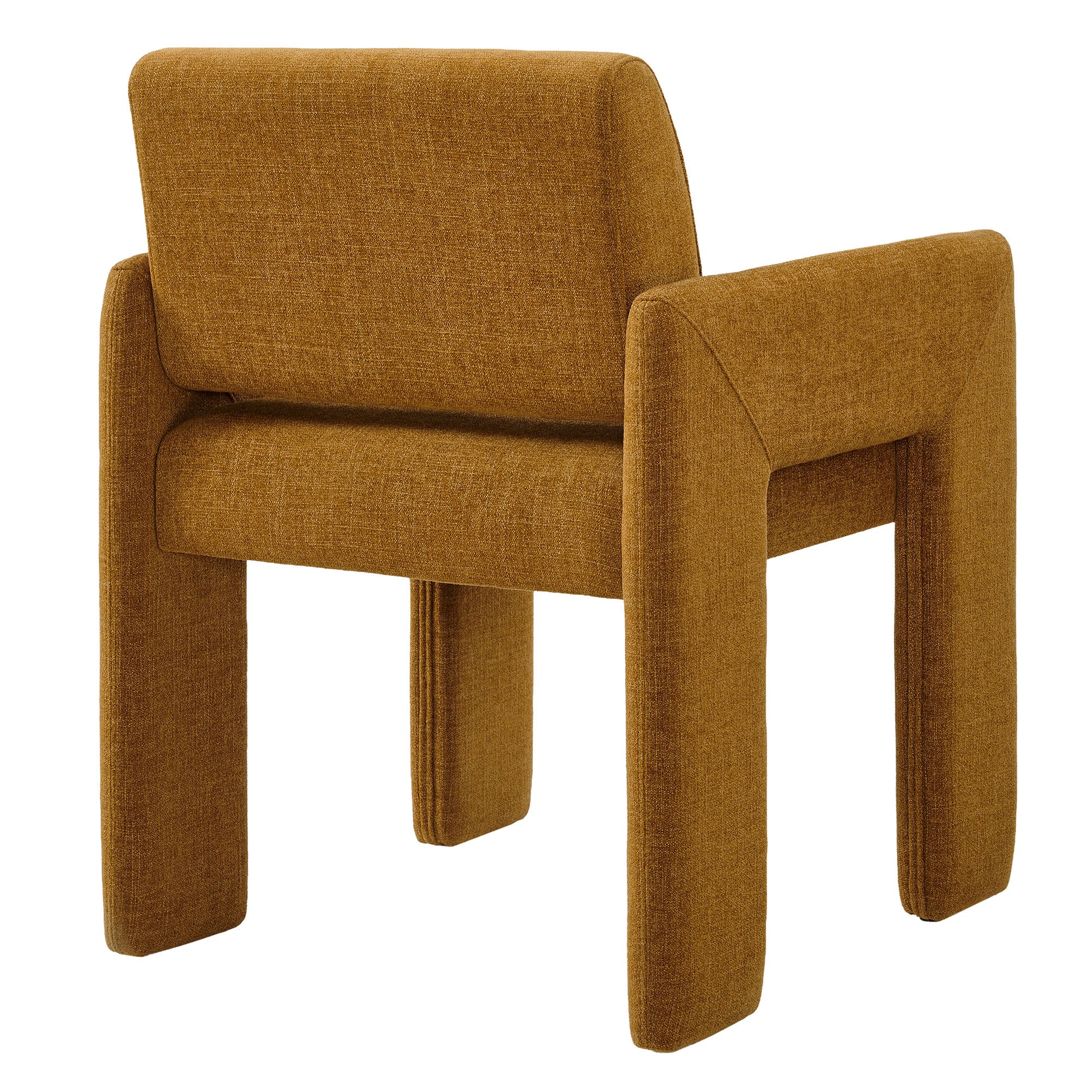 Daven Fabric Upholstered Dining Chair - Copper