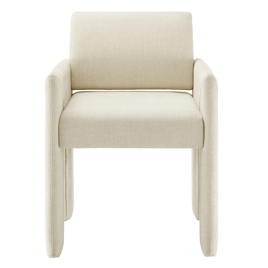 Daven Fabric Upholstered Dining Chair - Ecru