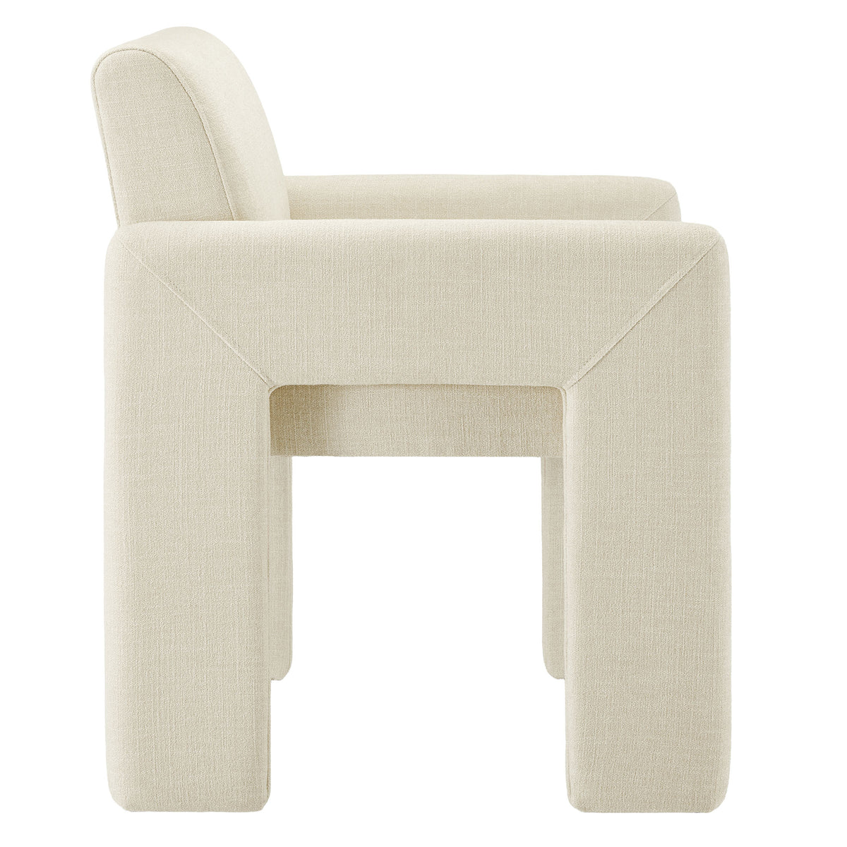 Daven Fabric Upholstered Dining Chair - Ecru