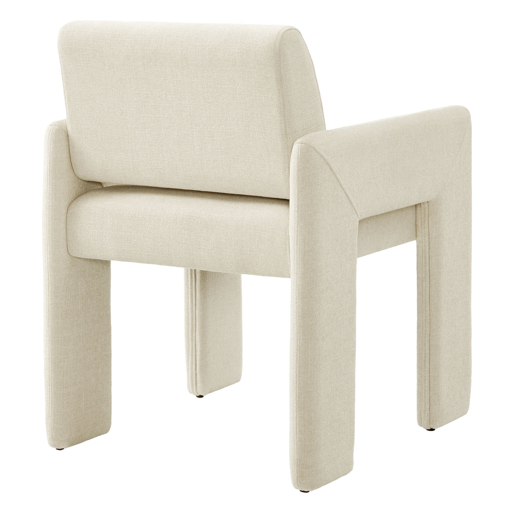 Daven Fabric Upholstered Dining Chair - Ecru