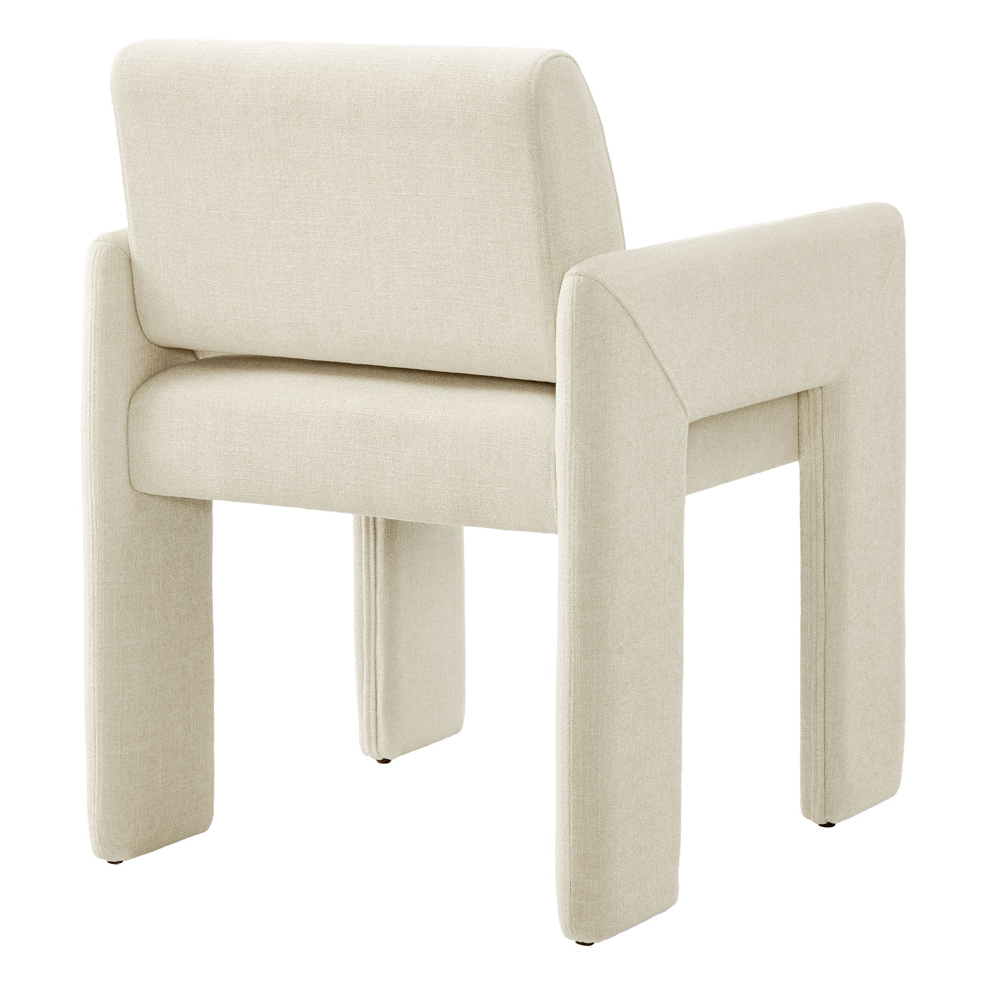 Daven Fabric Upholstered Dining Chair - Ecru