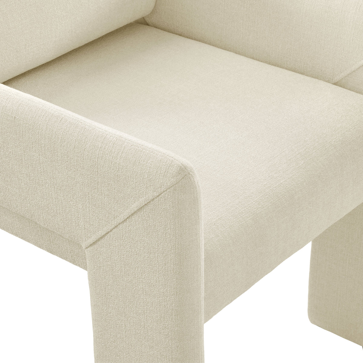 Daven Fabric Upholstered Dining Chair - Ecru