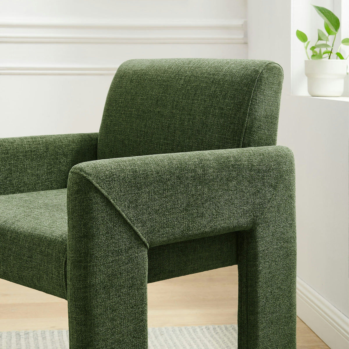 Daven Fabric Upholstered Dining Chair - Foliage