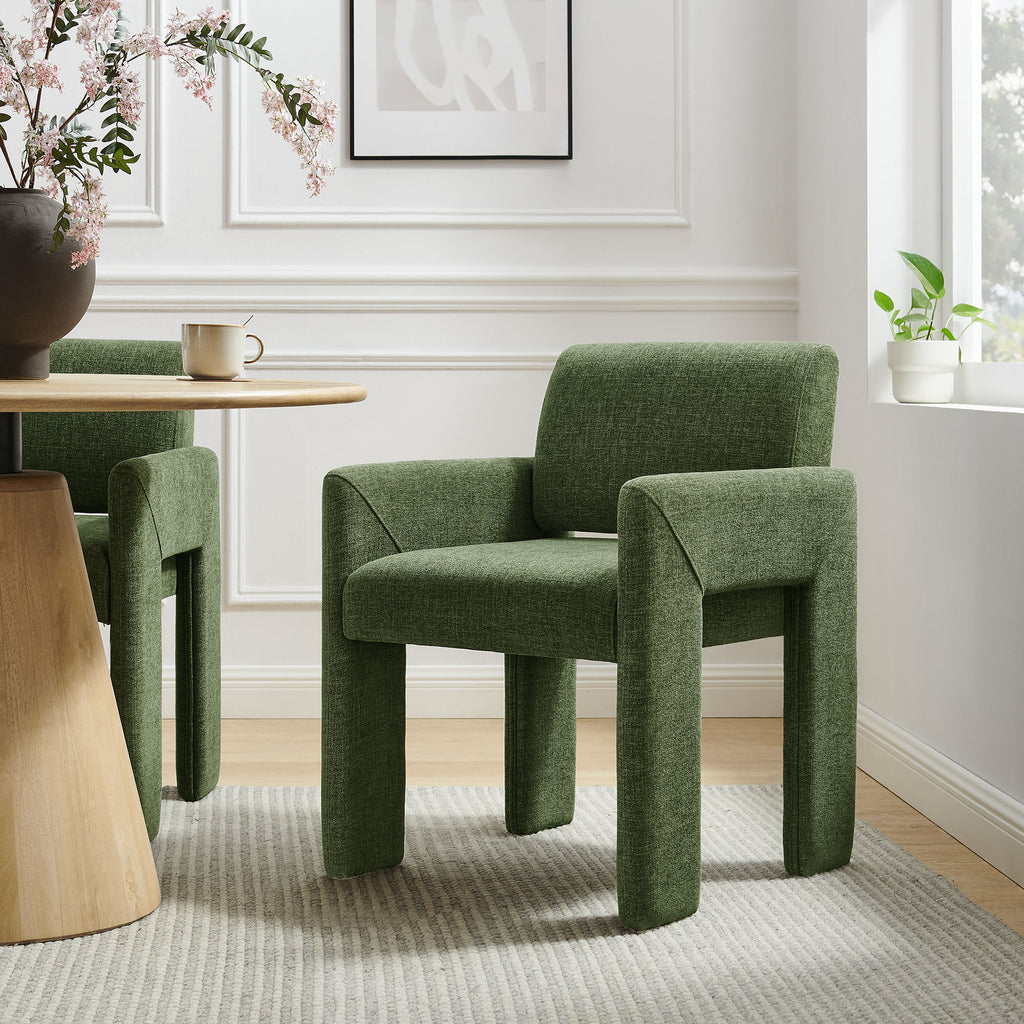 Daven Fabric Upholstered Dining Chair - Foliage