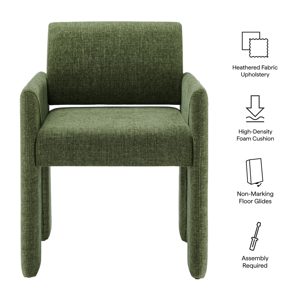 Daven Fabric Upholstered Dining Chair - Foliage