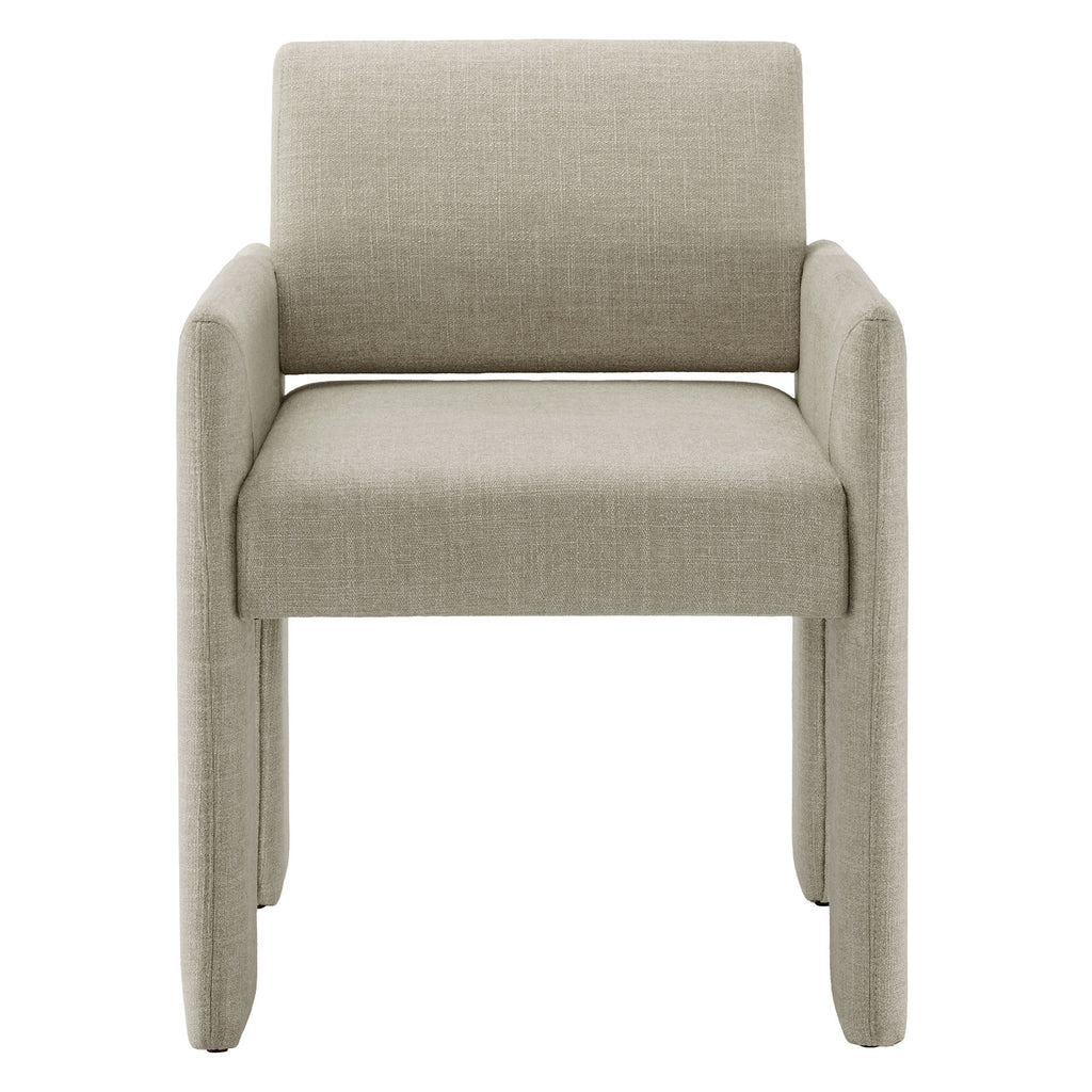 Daven Fabric Upholstered Dining Chair - Linen