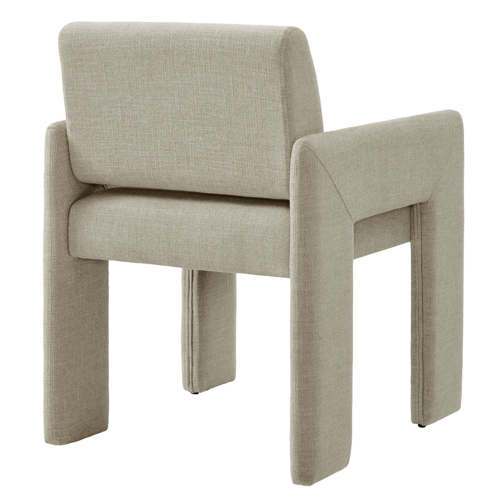 Daven Fabric Upholstered Dining Chair - Linen