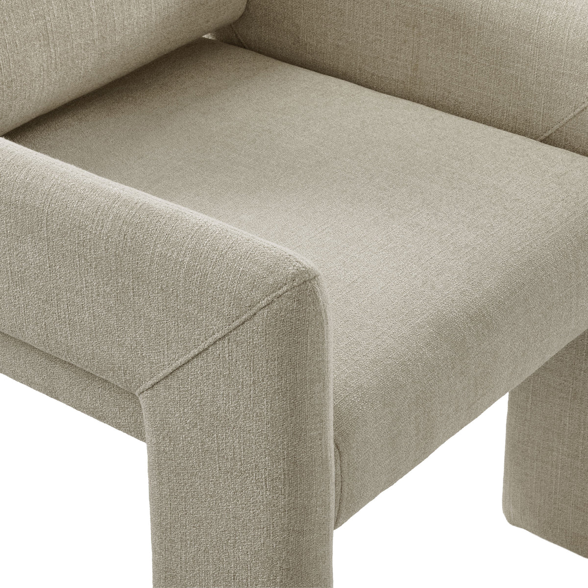 Daven Fabric Upholstered Dining Chair - Linen