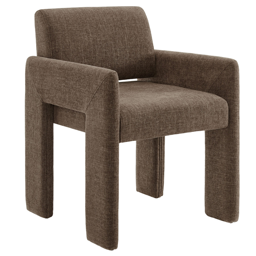Daven Fabric Upholstered Dining Chair - Mocha