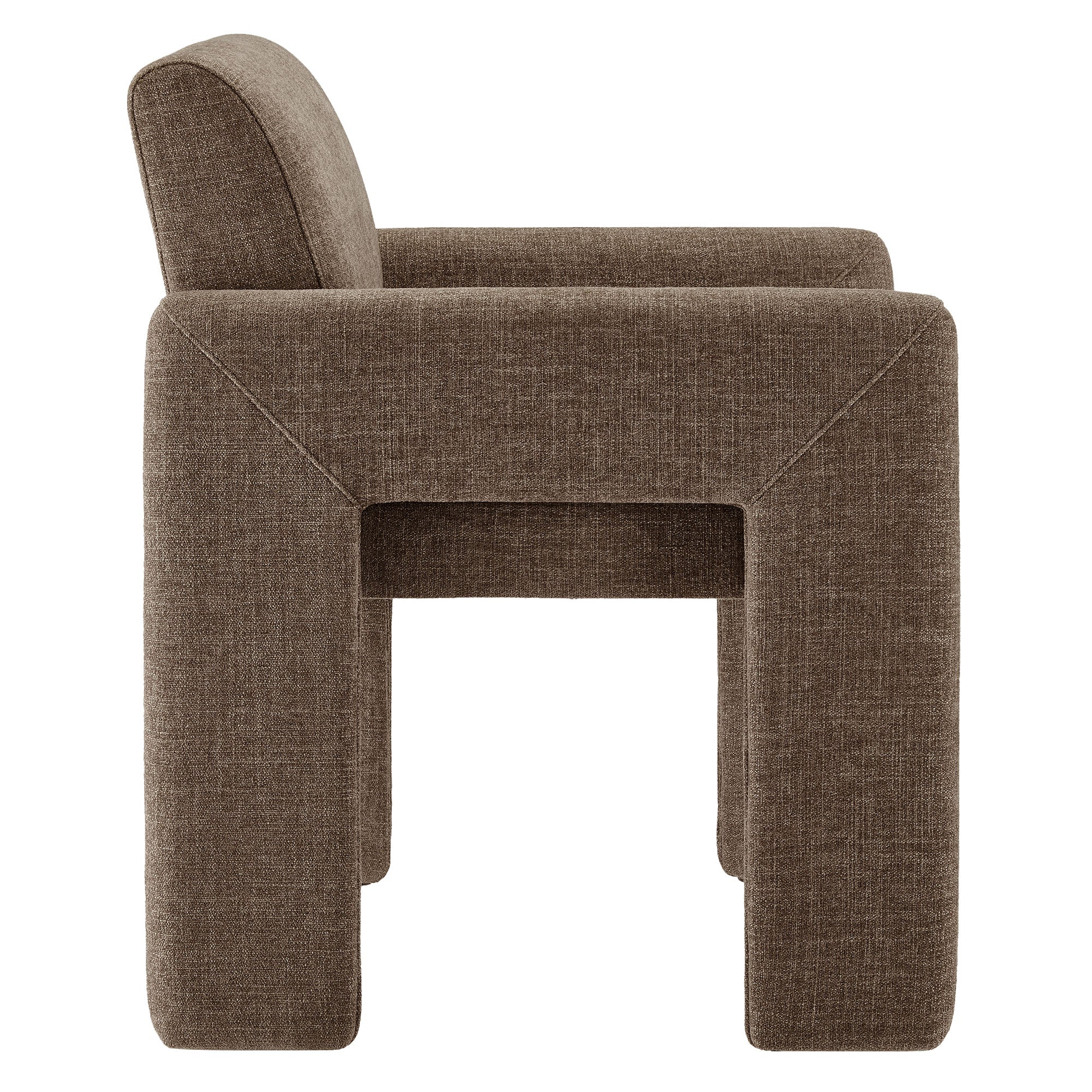Daven Fabric Upholstered Dining Chair - Mocha