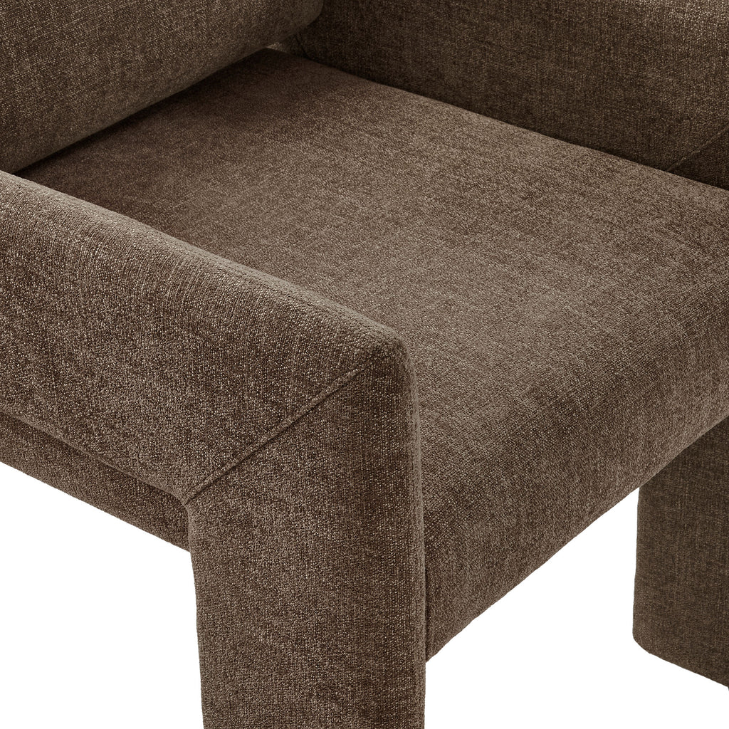Daven Fabric Upholstered Dining Chair - Mocha
