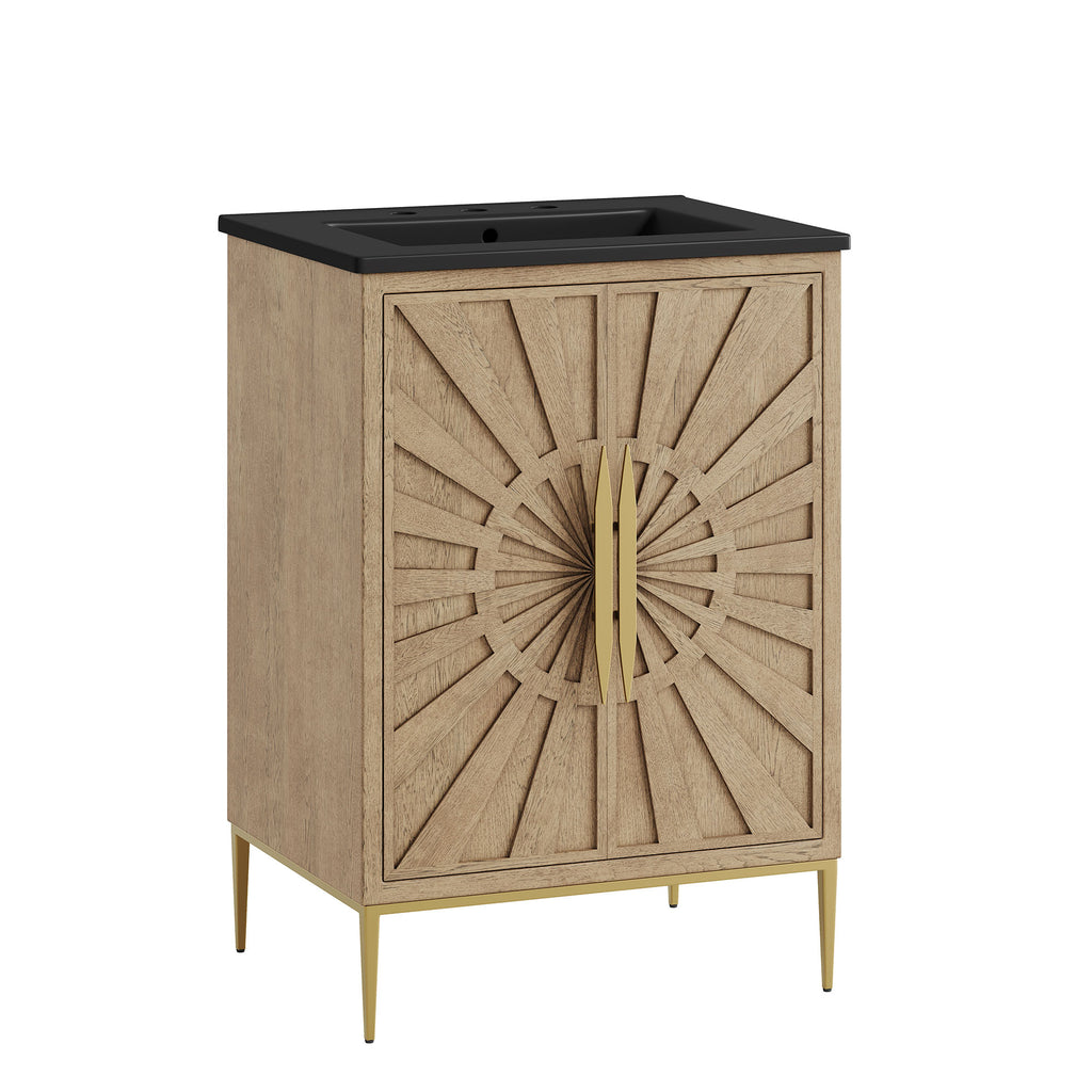 Awaken 24" Bathroom Vanity - Oak Black
