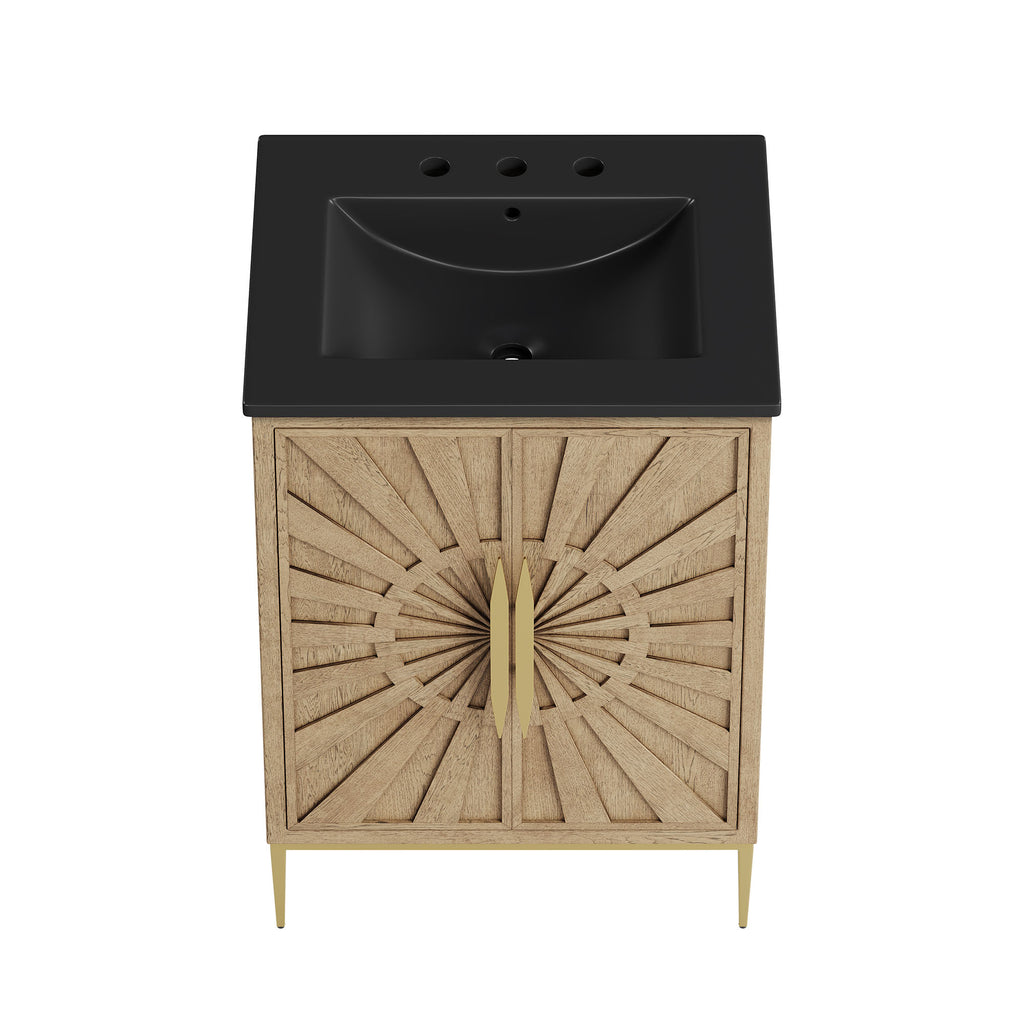 Awaken 24" Bathroom Vanity - Oak Black