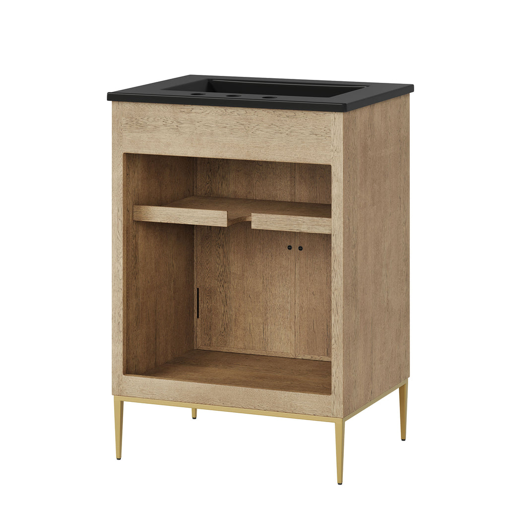 Awaken 24" Bathroom Vanity - Oak Black