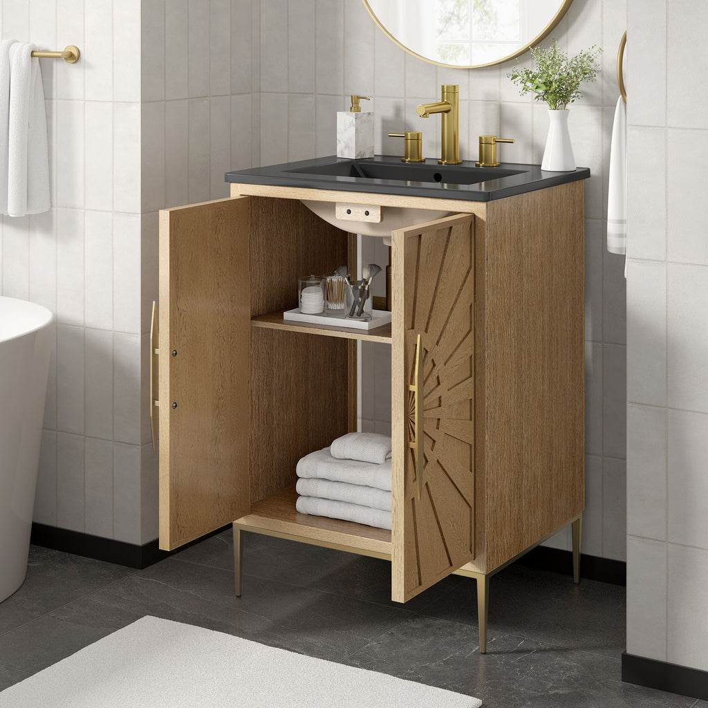 Awaken 24" Bathroom Vanity - Oak Black