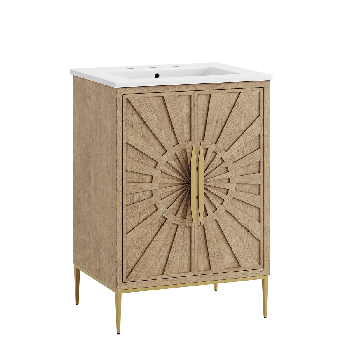 Awaken 24" Bathroom Vanity - Oak White