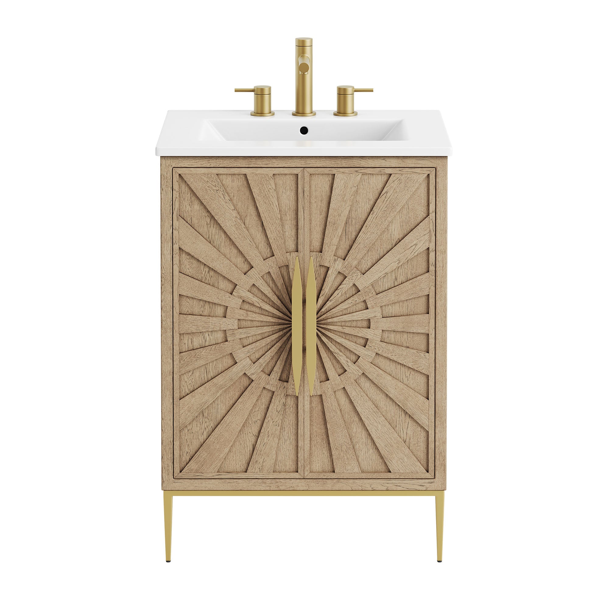 Awaken 24" Bathroom Vanity - Oak White